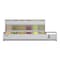 Koolmore 59" Refrigerated Countertop Condiment Prep Rail Sandwich Prep Station with Stainless Steel Cover SCDC-6P-SSL - alternate 1